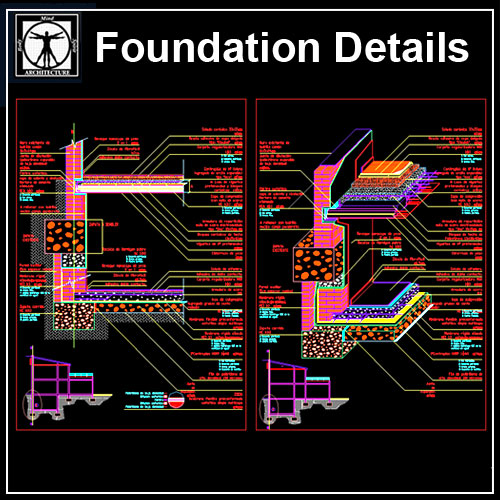Foundation Details,Concrete details,beam,floor design,civil base,types of foundation,steelframe,pile
