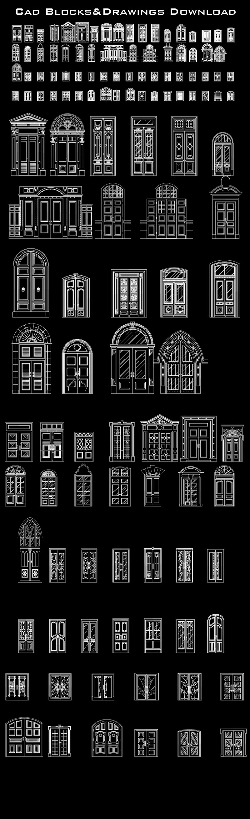 Best Door and Window Design Blocks