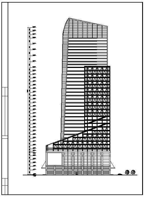  Skyscraper  Floor Plans and Drawings-Elevations, Design  concept, and Details