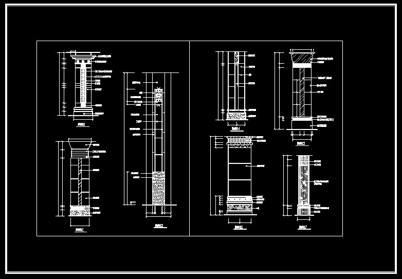 Column Design Drawing